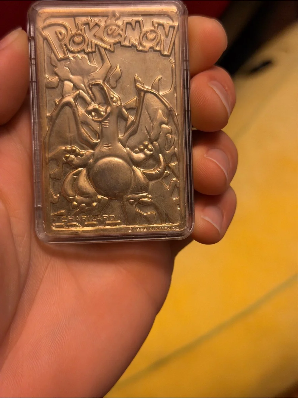 1999 Burger King Pokémon Charizard Gold Bar